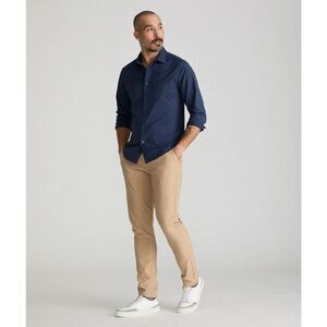 UNTUCKit Chancellor Tech Pants Mens 38‎ x 32 Tan Straight Leg Stretch Casual